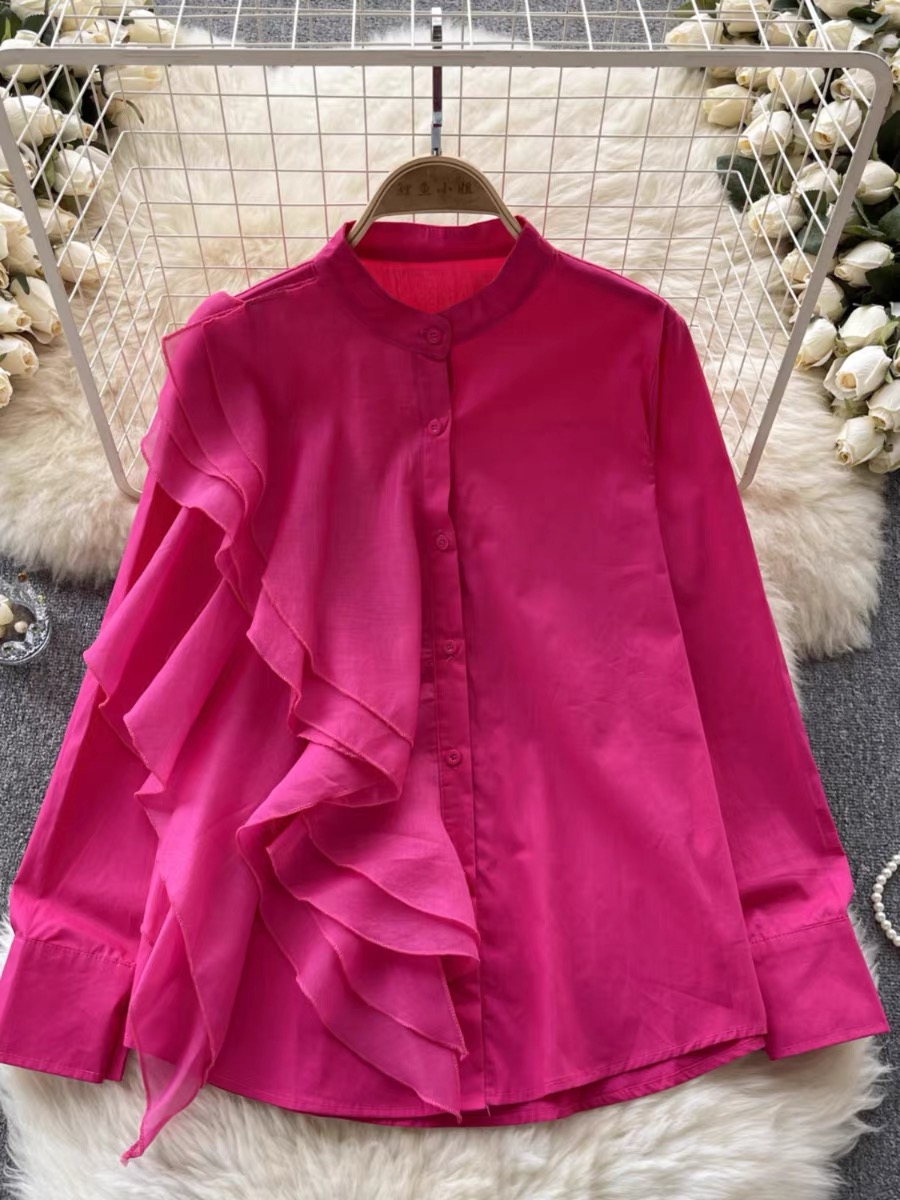 Glamorous girl ruffle shirt  SDZZ863 images